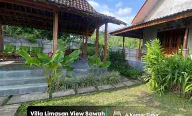 Investasi Villa Etnik View Sawah Gunung di Jogja Selatan Bantul