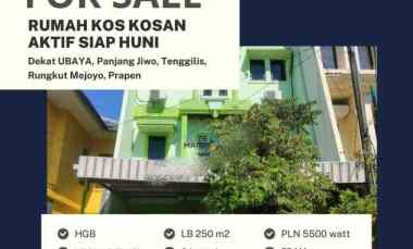Dijual Rumah Kos Aktif di Panjang Jiwo Tenggilis Prapen