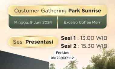Beli Rumah Cuma 600jt-an, hanya Park Sunrice, No Blusukan