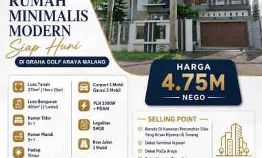 dijual rumah pbi araya