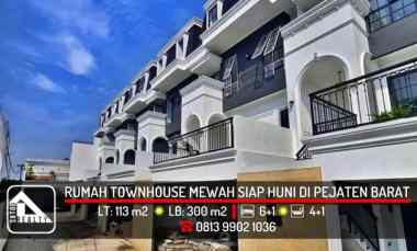 Rumah Townhouse Baru Siap Huni di Pejaten Barat, Pasar Minggu