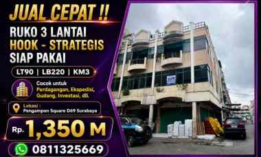 Dijual Cepat Ruko Hook Pengampon Square Surabaya Sangat Strategis