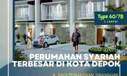 Perumahan 2 Lantai di Pengasinan Sawangan Depok Lokasi Pinggir Jalan