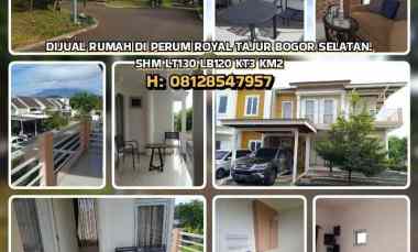 Dijual Rumah di Perum Royal Tajur Bogor Selatan. Shm Lt130 Lb120 Kt3