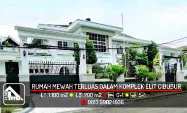 Rumah Mewah View Danau di Perumahan Elit Cibubur, Jakarta Timur