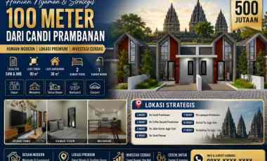 Hunian Modern Harga 500 Jutaan di Lokasi Premium Prambanan