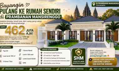 Punya Rumah Sendiri di Prambanan Kini Bukan Mimpi, Yuk Booking Unitny