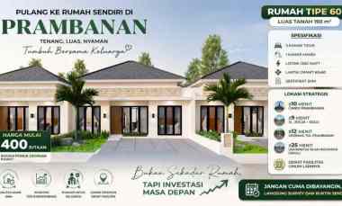 Hunian Nyaman di Prambanan yang Bikin Keluarga Betah di Rumah