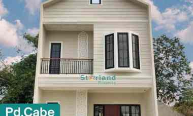 Rumah 2 Lantai Murrah Classic Eropa Dikawasan Premium Pondok Cabe