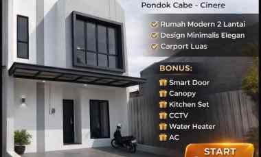 Rumah Ready Stock di Pd.Cabe Ilir dekat Lembah Cinere Mas, Lebak Bulus