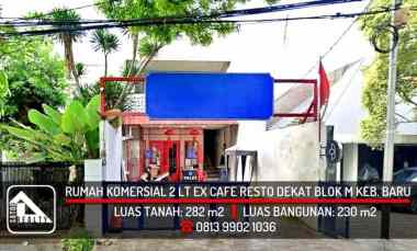 Rumah Ex Cafe Resto dekat Blok M, Kebayoran Baru, Jakarta Selatan