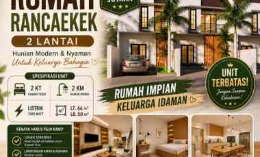 Rumah Cluster Rancaekek Bisa KPR, Cash Bertahap Cash Keras