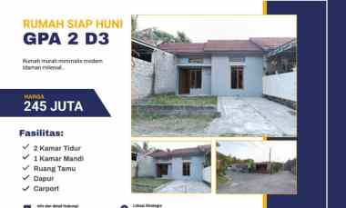 Rumah Murah 200 Jutaan Siap Huni 5 menit dari Exit Tol Prambanan