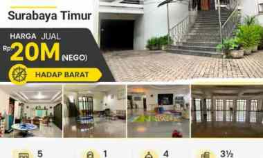 Dijual 480 m2 Rumah Raya Dharma Husada Indah Surabaya Timur Komersial
