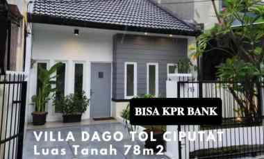 Rumah Baru Bisa KPR di Ciputat,komplek Vila Dago Tol.dkt Stasiun