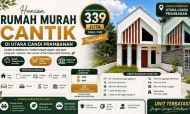 Rumah Scandinavian Modern Harga Mulai 339 juta di Prambanan