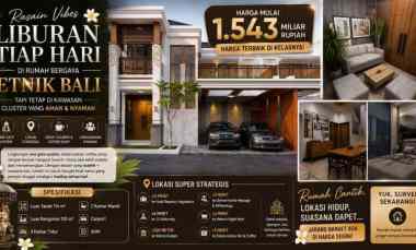 Hunian Etnik Bali di Lokasi Premium Jogja,yuk Gas Surve Bareng Mimin