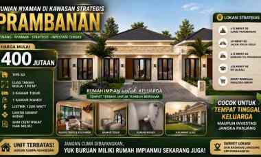 Saatnya Punya Rumah Sendiri Hunian Nyaman di Lokasi Strategis Pramban
