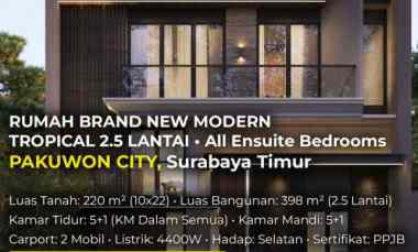 Dijual Rumah San Diego Pakuwon City Surabaya Timur Hadap Selatan
