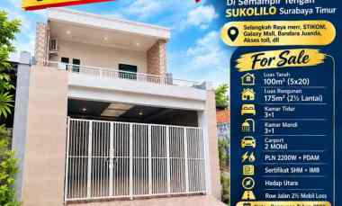Rumah Minimalis Siap Huni di Semampir Tengah Sukolilo Surabaya Timur