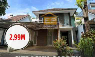 dijual rumah semi furnish di citrasun garden semarang