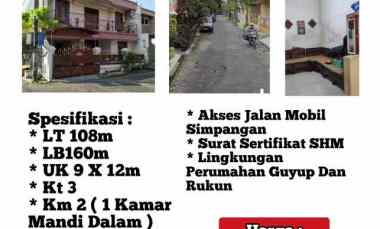 Dijual Rumah 2 Lantai di Semolowaru Elok Sukolilo Surabaya Jual Murah