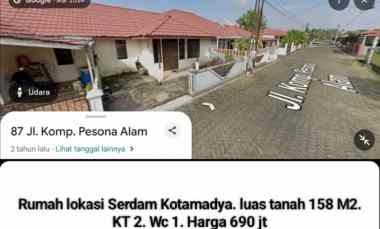 dijual rumah serdam kotamadya