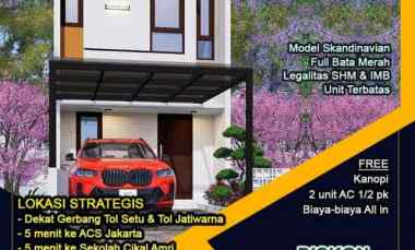 Rumah Tipe Minimalis Cluster Setu Cipayung Jakarta Timur