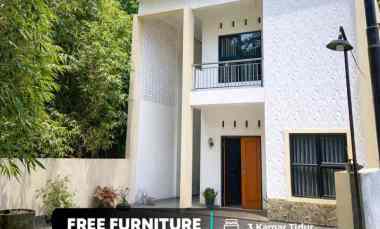 Rumah Cluster 2 Lantai Full Furniture Lingkungan Adem Tenang