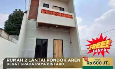 471 Rumah 2 Lt Strategis dekat Akses Tol Perigi Bintaro Graha Raya