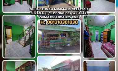 Rumah Minimalis Strategis Sukamaju Cilodong Depok. Shm Lt86 Lb114 Kt5