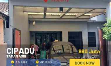 Rumah Minimalis 2.5 Lt di Komplek Taman Asri Cipadu Larangan