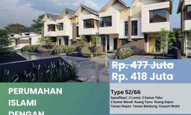 Rumah Syariah Dua Lantai dekat Rs Unisba di Tamansari Bandung Wetan