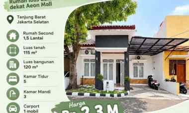 Dijual Rumah Second Cluster di Tanjung Barat Jagakarsa Jakarta Selatan