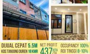 Rumah Kost Premium Full Tersewa Dikawasan Tanjung Deren Jakarta Barat