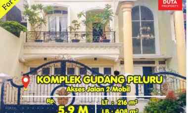 Dijual Cepat Rumah di Komplek Gudang Peluru Tebet Jalan 2 Mobil
