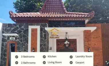 Dijual Rumah Design Etnik Modern Depan Hotel Galuh, Siap Huni