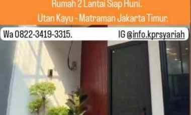 Rumah Modern Siap Huni di Utan Kayu Matraman Jakarta Timur
