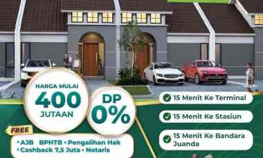 Tanpa DP Rumah 400 Jutaan di Selatan Surabaya, 15 menit ke Juanda