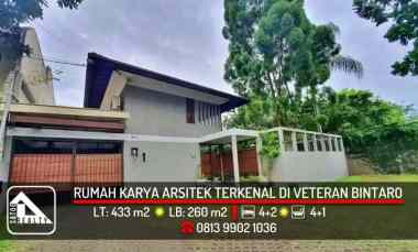 Rumah Model Tropical House Karya Arsitek di Veteran Bintaro