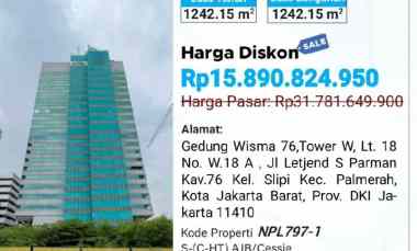 Dijual Secara Lelang Kantor di Gedung Wisma 76 Jakarta