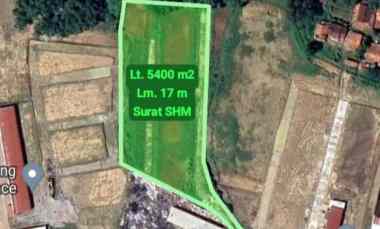 Dijual Tanah 5400 m2 - Serang Baru Bekasi