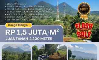 Jual Tanah Samping Jalan Raya Pangalengan Cocok untuk Bisnis dan Villa