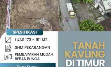 Tanah Kavling Mangku Jalan Raya di Timur Pamela 7 Supermarket