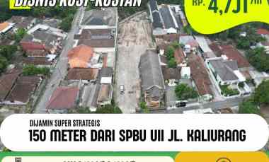 Tanah 150 meter dari SPBU UII Jakal, dekat Kampus Cuan Jalan Terus