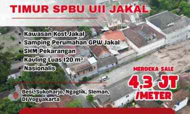 Tanah Strategis Area Komersil Kampus UII jl. Kaliurang, Peluang Kost