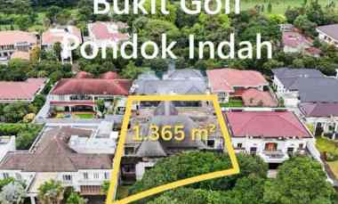 Rumah Lama Hitung Tanah di jl. Bukit Golf, Pondok Indah, Jakarta Selat