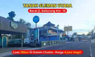Tanah Strategis Jogja, dekat jl. Kaliurang km. 10, Lingkungan Asri Coc