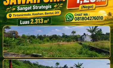 dijual tanah cemplung kidul rt 01 rw 00
