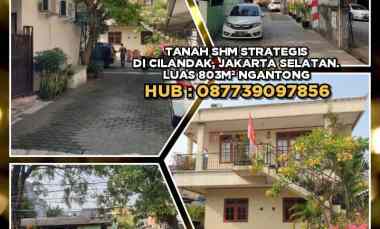 Tanah Shm Strategis di Cilandak, Jakarta Selatan. Luas 803m Ngantong